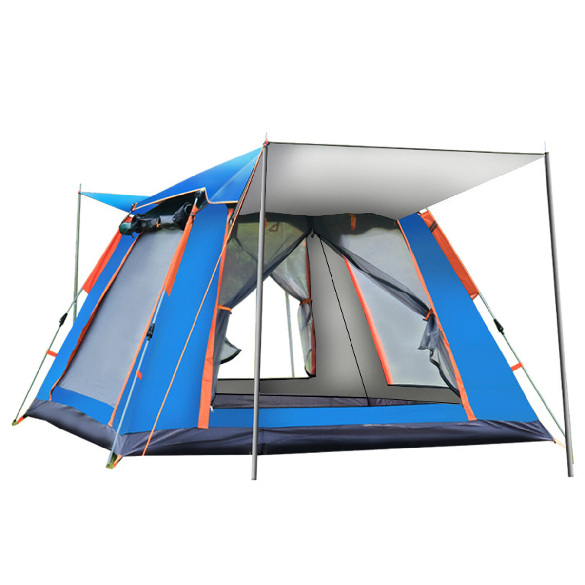 6-7 personnes tente entièrement automatique Camping en plein air pique-nique familial voyage tente coupe-vent coupe-vent