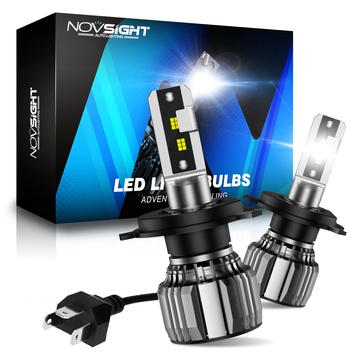 Imagen de NOVSIGHT N71 Bombilla LED para faros de coche Iluminación perfecta para coches modificados 13000LM / Par Bombilla LED pa