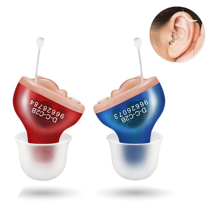 

Bakeey T1S Mini Hearing Aid In The Ear Wireless Headphones Ears Aids Battery Sound Amplifier for Elderly Severe Hearing