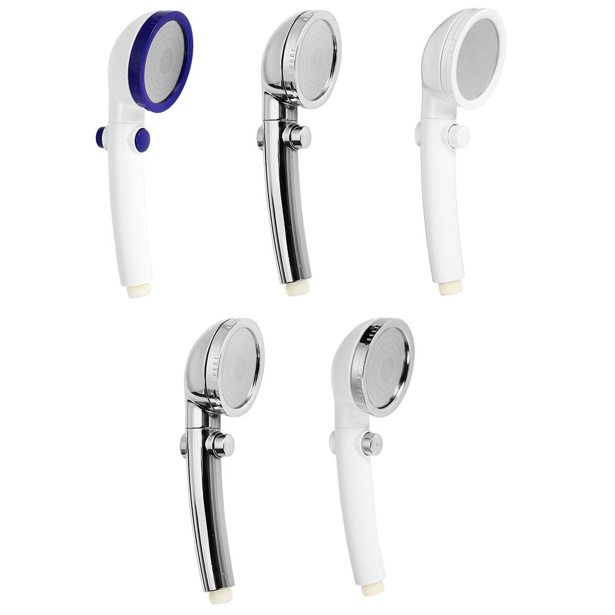One Button Water Stop Pressurized Shower Shower Nozzle Household Hand Held Shower Rain Shower Nozzle Shower