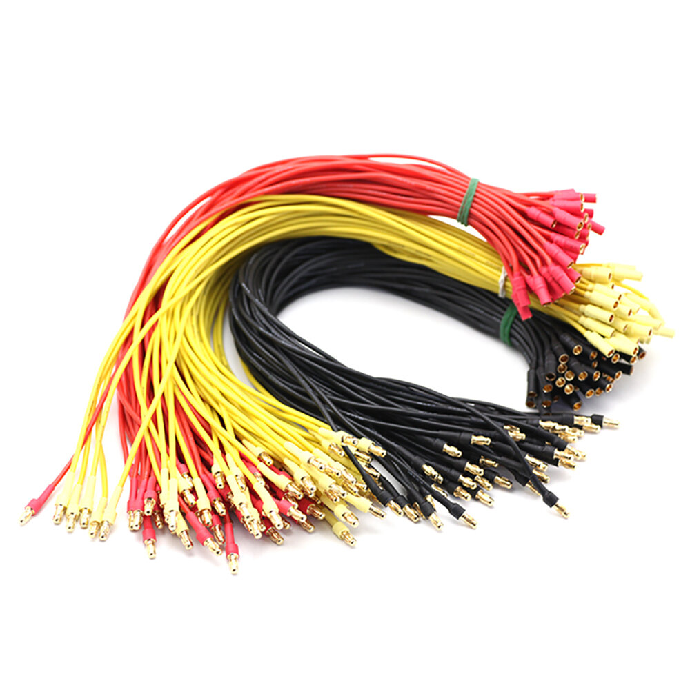 18/30cm Gold Bullet Banana RC Brushless Motor ESC Connectors Extension Cable Wire