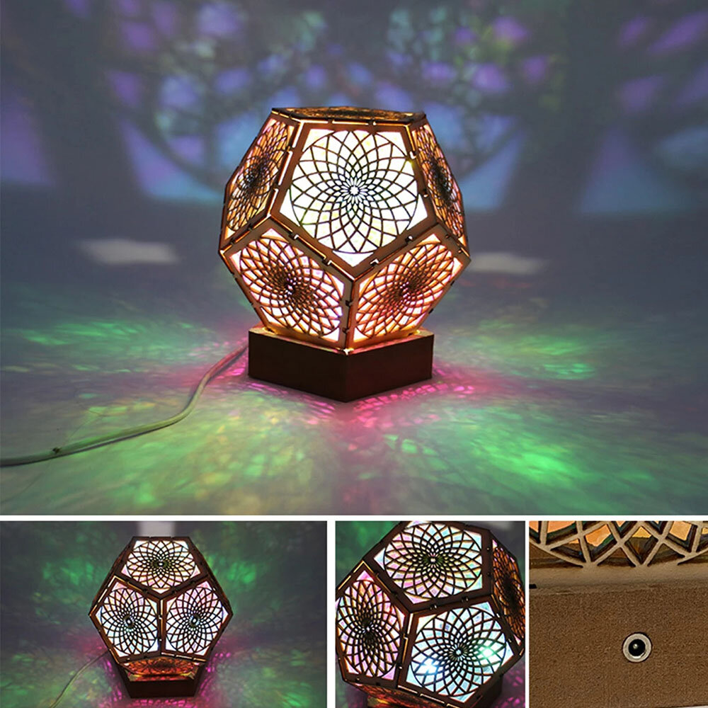 3D USB Starlight Projector Bohemian Stijl Romantische Colorful Lamp Nachtverlichting Lamp Decor voor