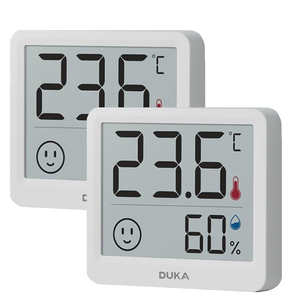 

2PCS Duka Atuman THmini Electronic Temperature and Humidity Meter High Precision Vertical Infant Room Thermometer Digita