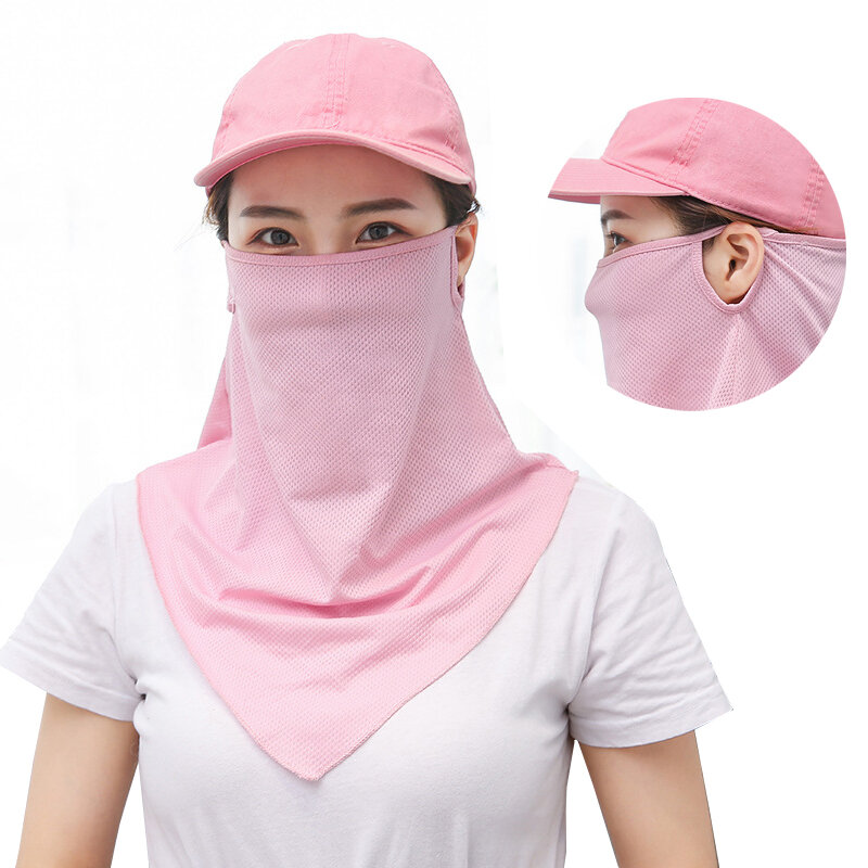 

Unisex Summer Ice Silk Breathable Face Scarf Face Shield Outdoor Dustproof Sunscreen Cover Mask Neck Gaiter for for Fish
