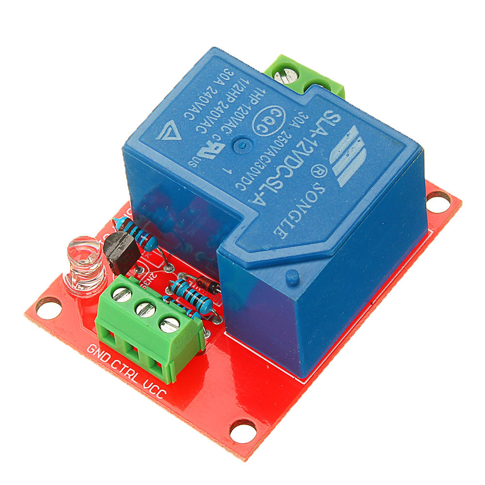 

5pcs BESTEP 12V 30A 250V 1 Channel Relay High Level Drive Relay Module Normally Open Type For Auduino