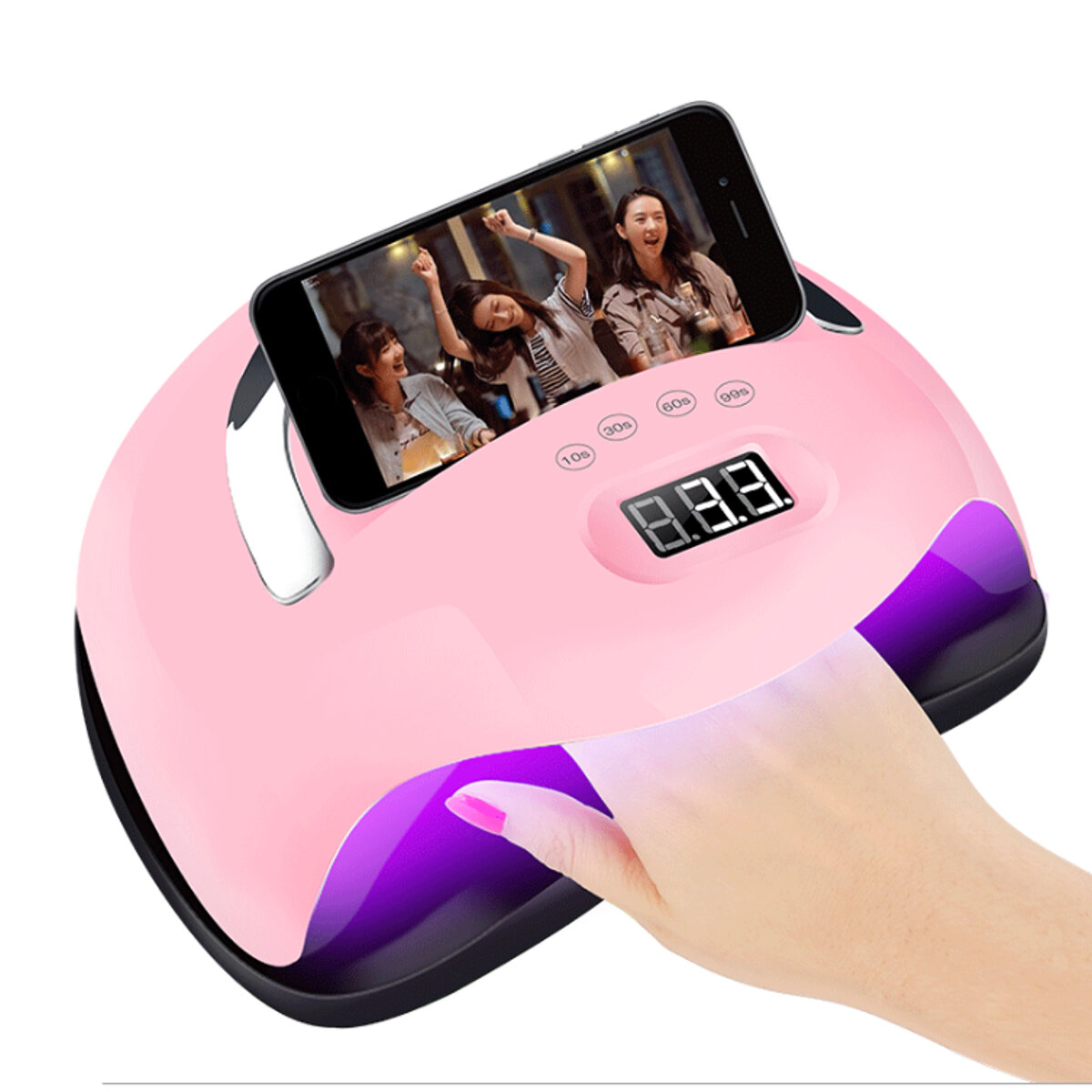 168W Nail Dryer Portable LED UV Nail Lamp USB Polish Acrylic gel Curing Lamp Manicure with Phone hol