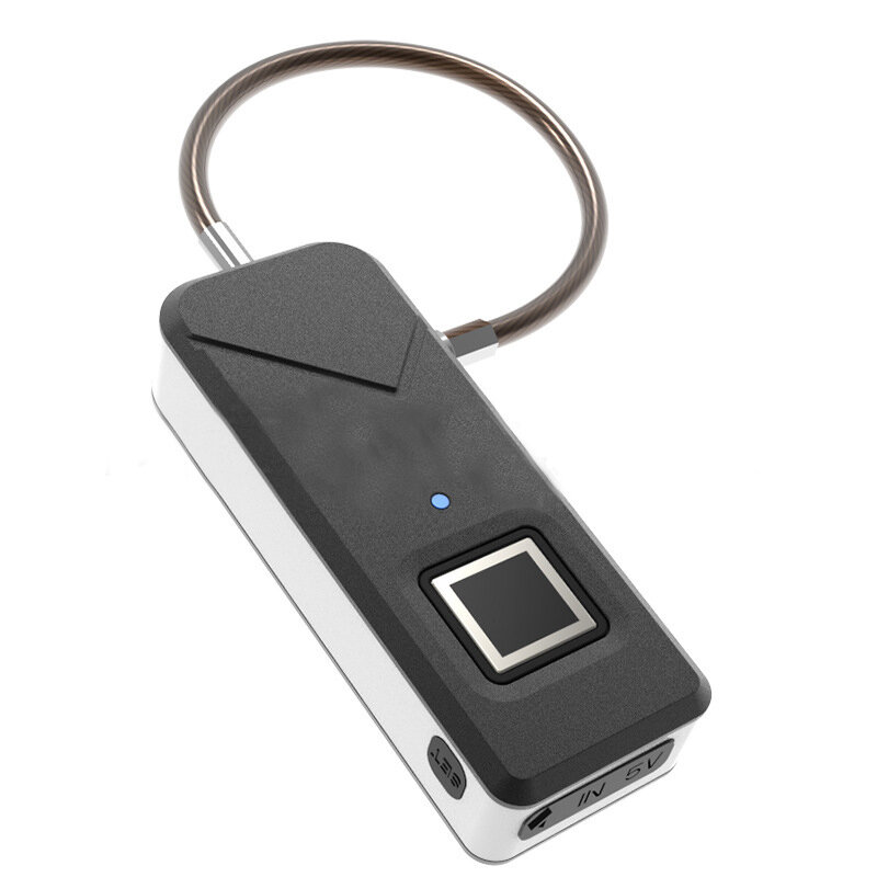 IPRee® 3.7V Akıllı Hırsızlığa Karşı USB Parmak İzi Kilit IP65 Su Geçirmez Seyahat Bavul Valiz Çanta Güvenlik Güvenliği Asma Kilit