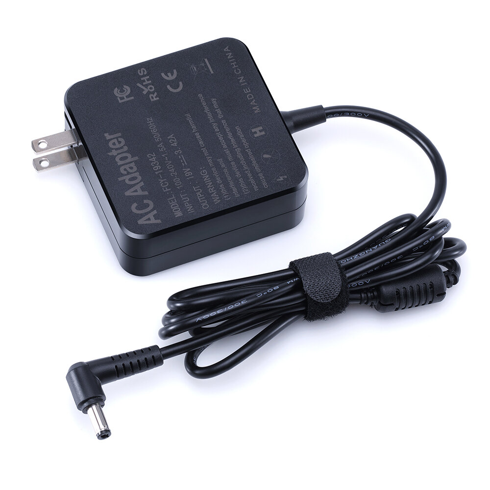 

Fothwin Laptop AC Power Adapter Laptop Charger 19V 3.42A 65W US Plug 5.5*2.5mm Notebook Charger For Lenovo