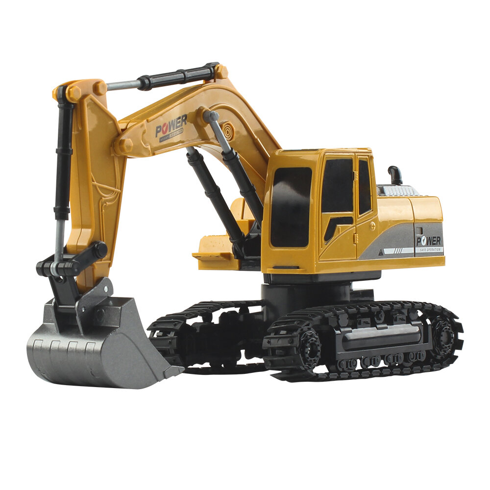Mofun 1027 1/24 6CH RC Excavator Vehicle Models With Light Music Children Toy