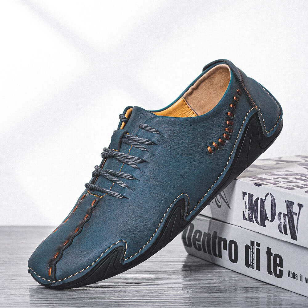 Men Microfiber Breathable Non Slip Soft Bottom Comfy Casual Business Shoes