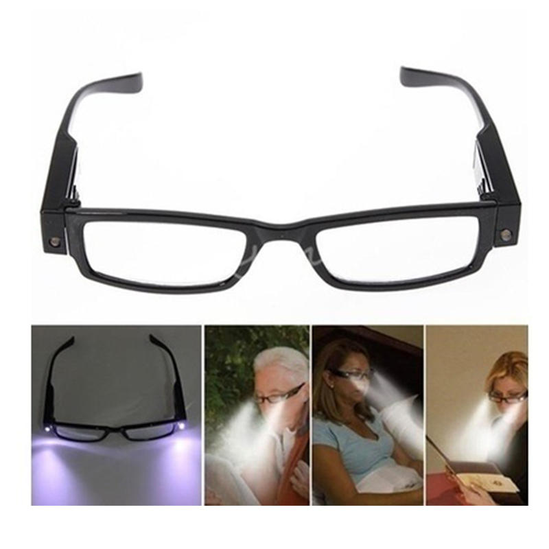 Rimmed Reading Glasses Eyeglasses Spectacal With LED Light