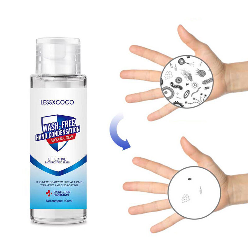 100ml Disposable Hand Sanitizer 75% Alcohol Hand Gel Anti-bacteria Hand Soap Personal Cleaning