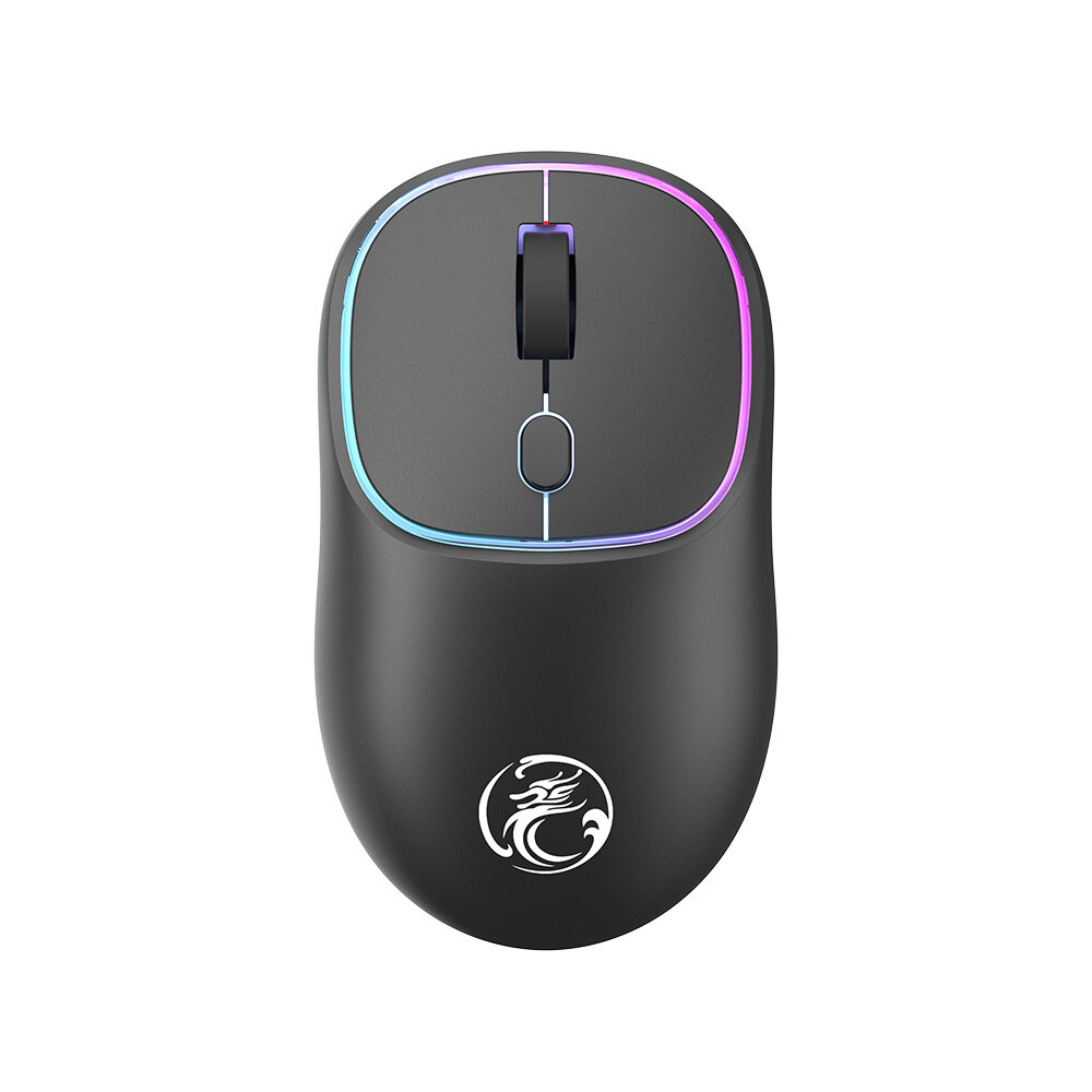 

IMICE W-618 2.4G Wireless Mouse 4 Silent Buttons Adjustable 800-1600DPI Colorful LED Backlight Rechargeable Mouse for Ho