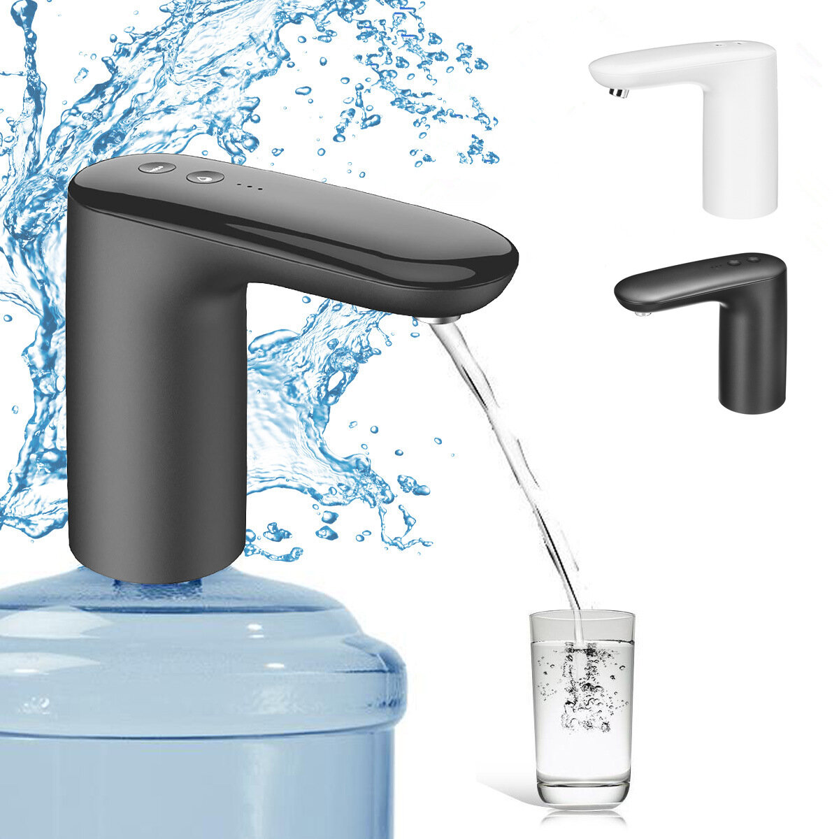 Distributore automatico di acqua elettrico Smart Water Pump per campeggio, picnic, bottiglia da gallone per bere, interruttore di trattamento dell'acqua.