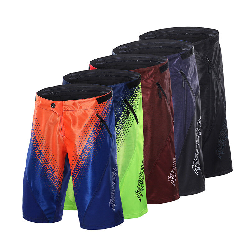 Shorts de ciclismo masculino ARSUXEO de ajuste solto, shorts de bicicleta esportivos ao ar livre, shorts de montanha MTB resistentes à água.