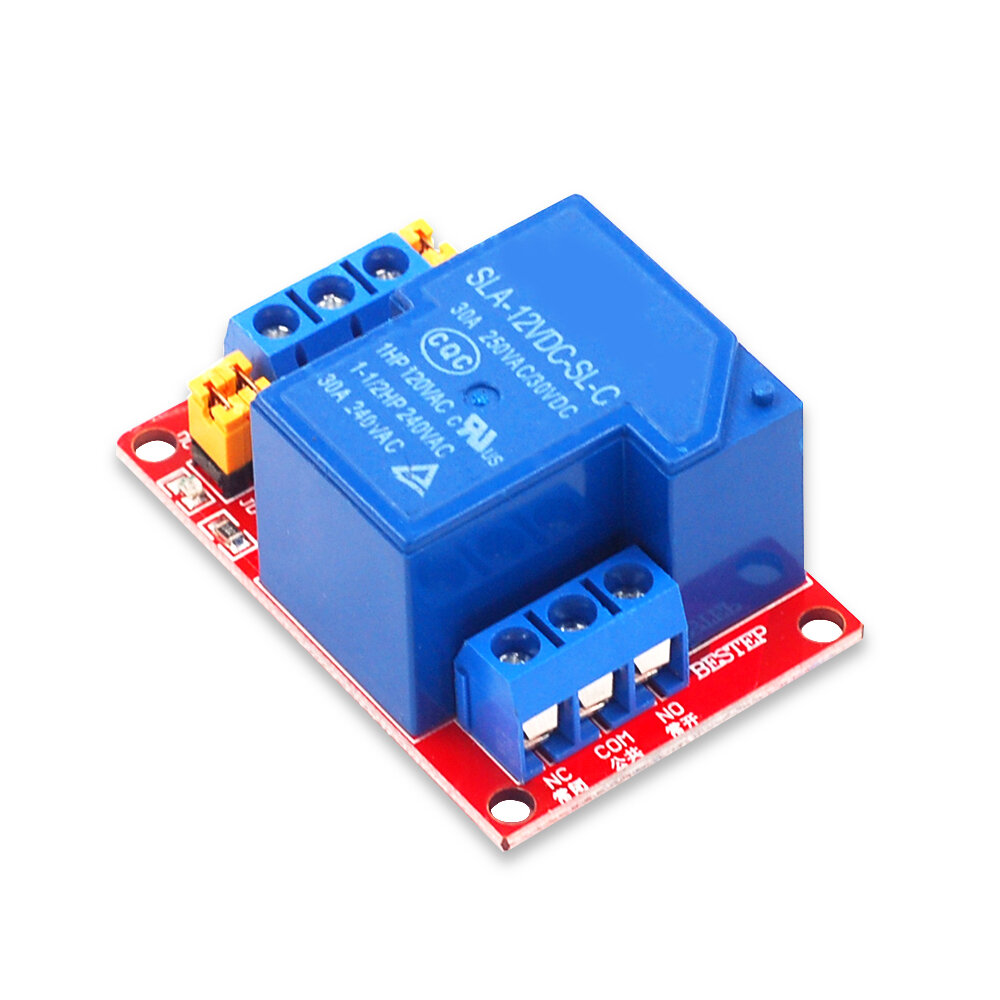 12V 30A One Channel Relay Module with Optocoupler Isolation Support High and Low Level Trigger