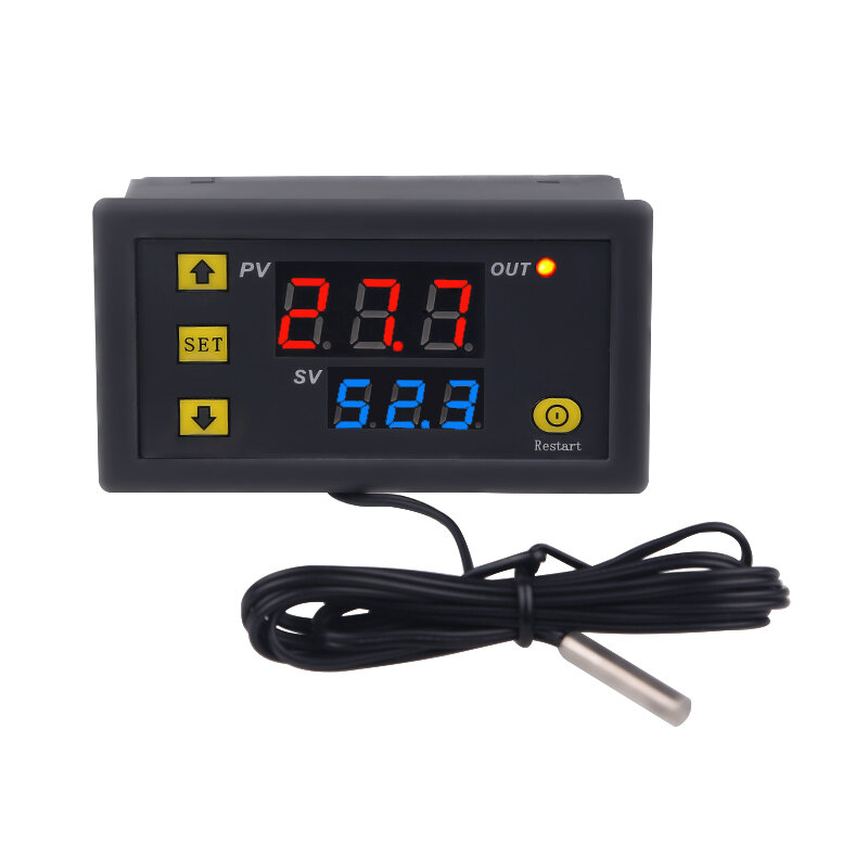 3PCS AC110-220V Temperature Controller Digital Display Thermostat Module Temperature Control Switch 