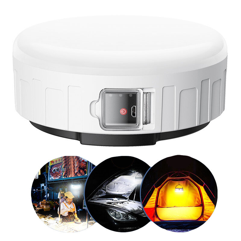 XANES® На открытом воздухе Водонепроницаемы Аварийная лампа 3 режима LED Кемпинг Лампа Зарядка через USB Подвесной рабочий свет Ночной рынок
