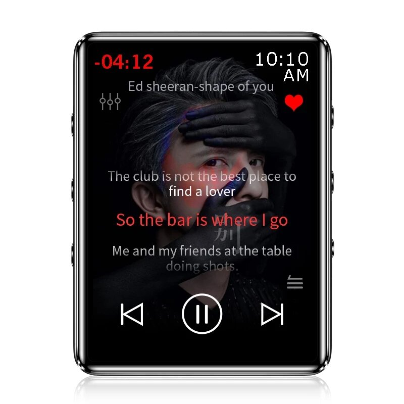 X60 MP3 Music Player Portable Lossless Sound MP4 Bluetooth Player FM Radio Voice Recorder E-Book Video 16GB