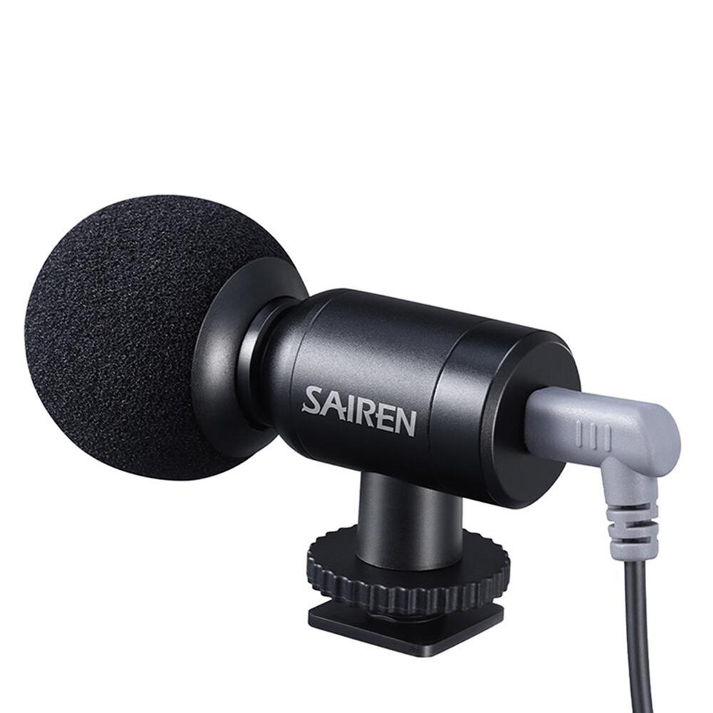 

SAIREN Nano Mic Mini Super-Cardioid Pointing Microphone Live Broadcast Vlog Recording Microphone for Mobile Phone Camera