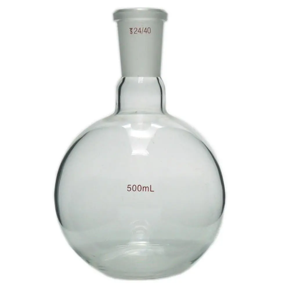 500mL 24 40 Glass Single Neck Round Bottom Flask Laboratory Chemical Boiling Bottle Glassware