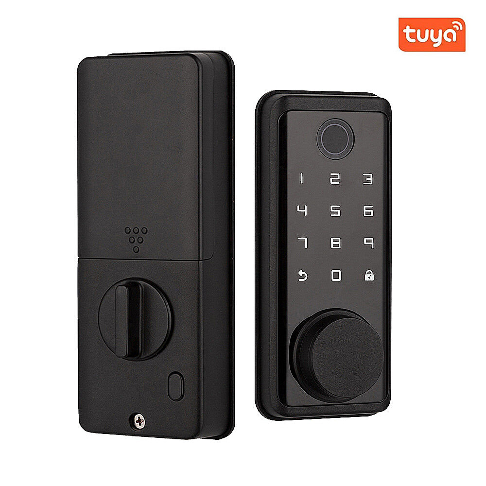 

Tuya Smart Door Lock Intelligent Anti-theft Gateway Fingerprint Password Card Mobile APP Control Unlock Home Lock USB Ur