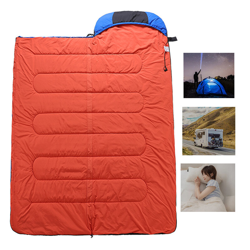 Saco de dormir com aquecimento 3 ajustes à prova de frio, quente e portátil com aquecimento elétrico inteligente para camping ao ar livre