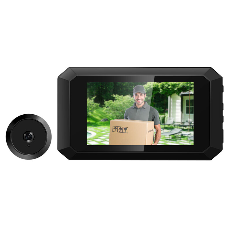 

C23 1080P Smart Digital Doorbell Concealed Viewer 3.97 inch Screen 125° Doorbell Camera with Night Vision Electronic Pee