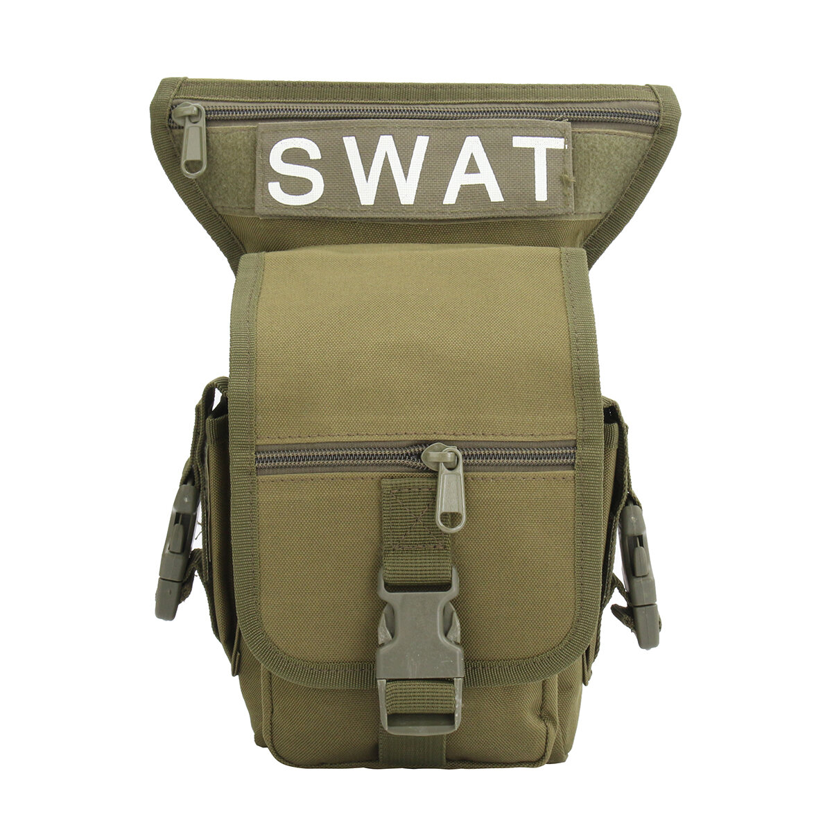 1L Leg Bag PU Waterproof Waist Pouch Tactical Storage Bag Motorcycle Riding Belt Bag