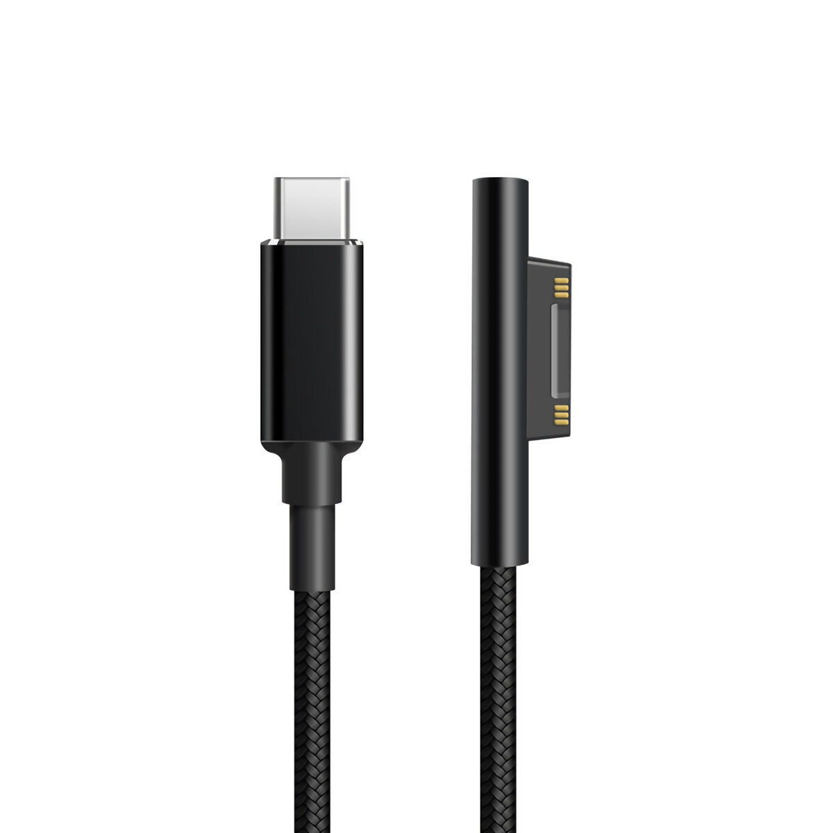 Type-C to Surface Charging Cable 12V/15V 4A 102W Nylon Braided USB-C Charging Cable for Microsoft Su