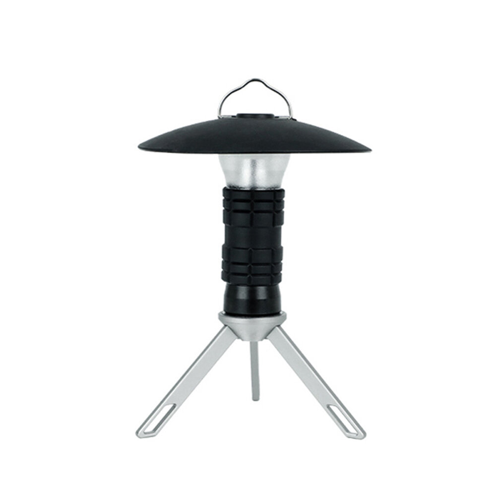 Hordozható kemping sátor lámpa leszerelhető állvánnyal és USB-töltővel