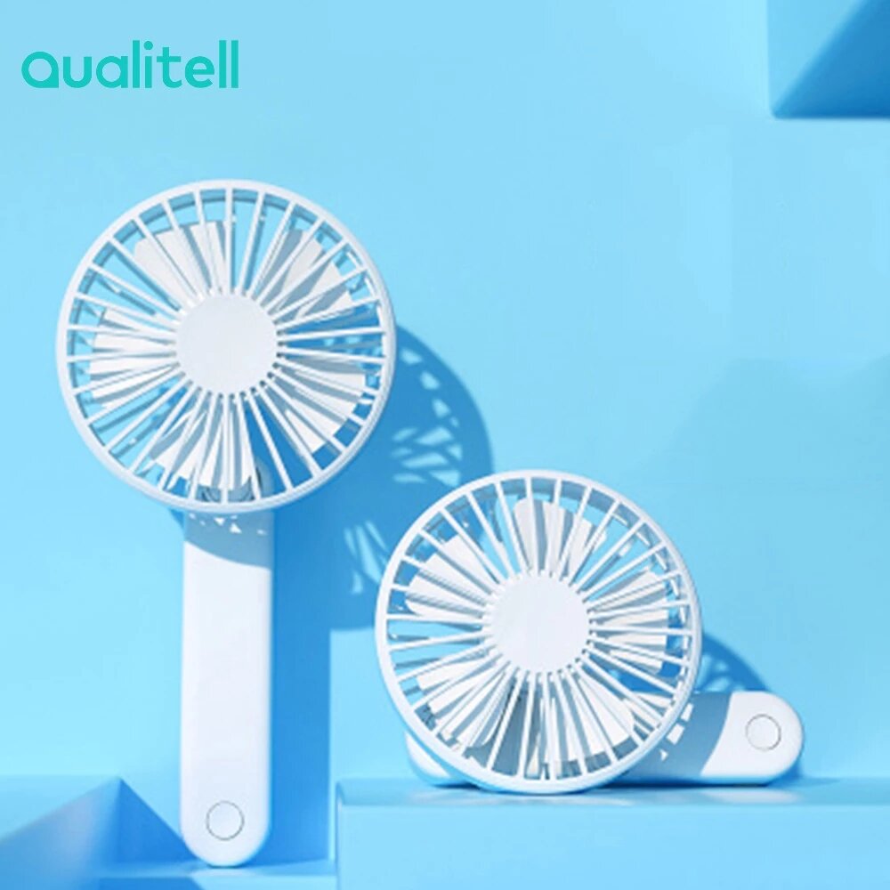 Qualitell opvouwbare ventilator Drie instelbare windsnelheid Desktopventilator 180 ? opvouwbare hand