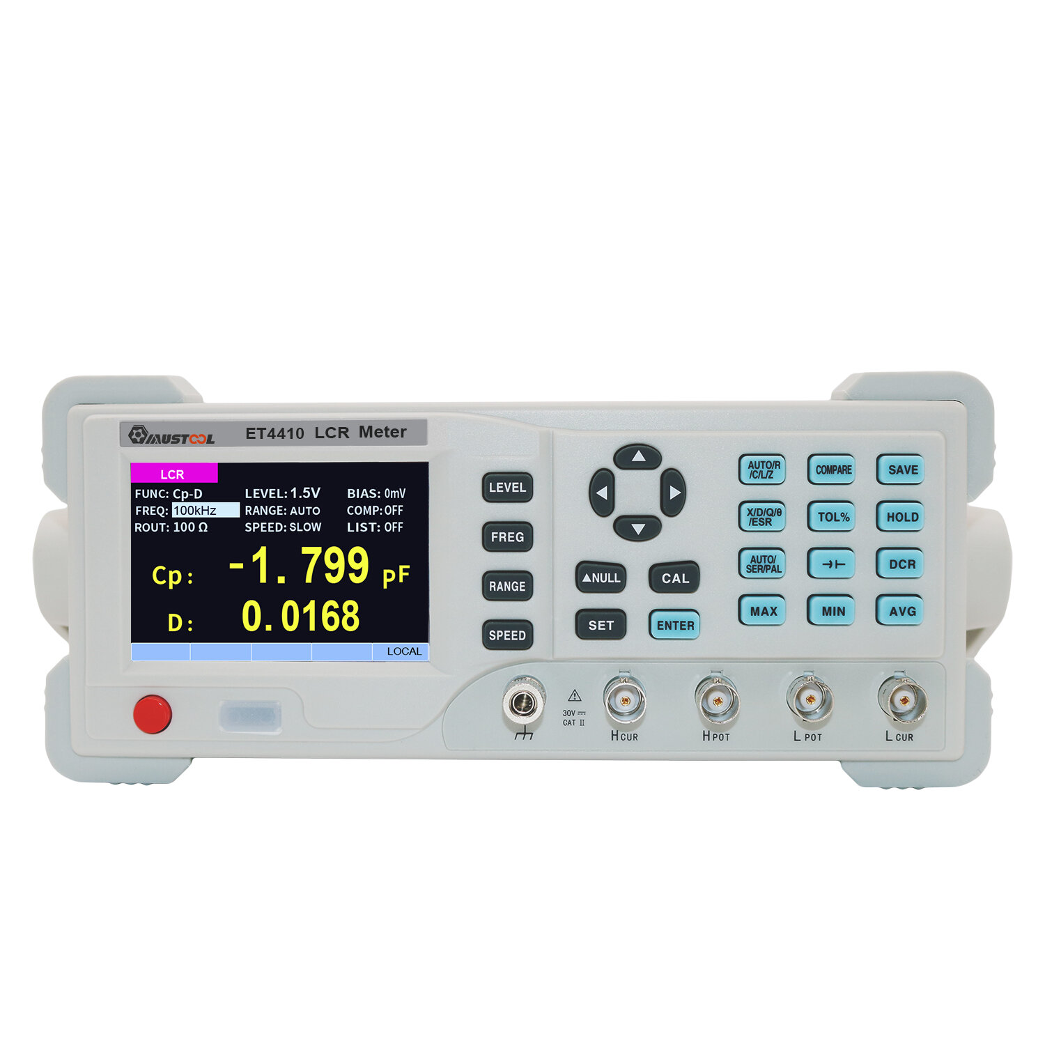 

Mustool ET4410 Series Desktop Digital LCR Meter Capacitance Resistance Impedance Inductance Measure LCR Bridge LCR Meter