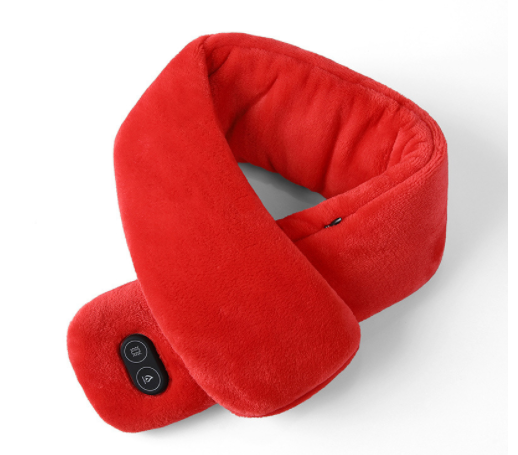 

TENGOO Electric Heating Scarf 3 Gears Heating 4 Modes Massage Ajustable Winter Warm USB Rechargeable Neckerchief Plush C