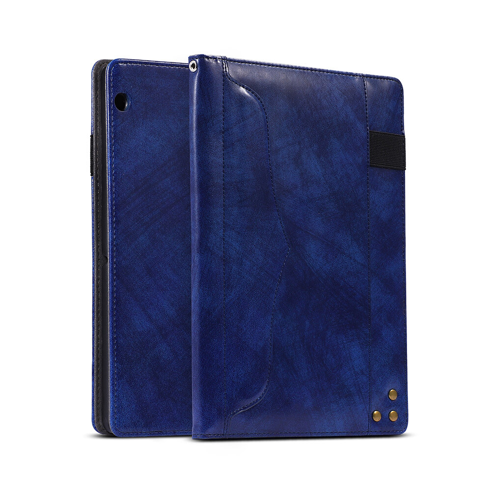 Multifunctionele Zijden Graan Folding PU Leather Case Cover voor Huawei T3 10 9.6 Inch Tablet