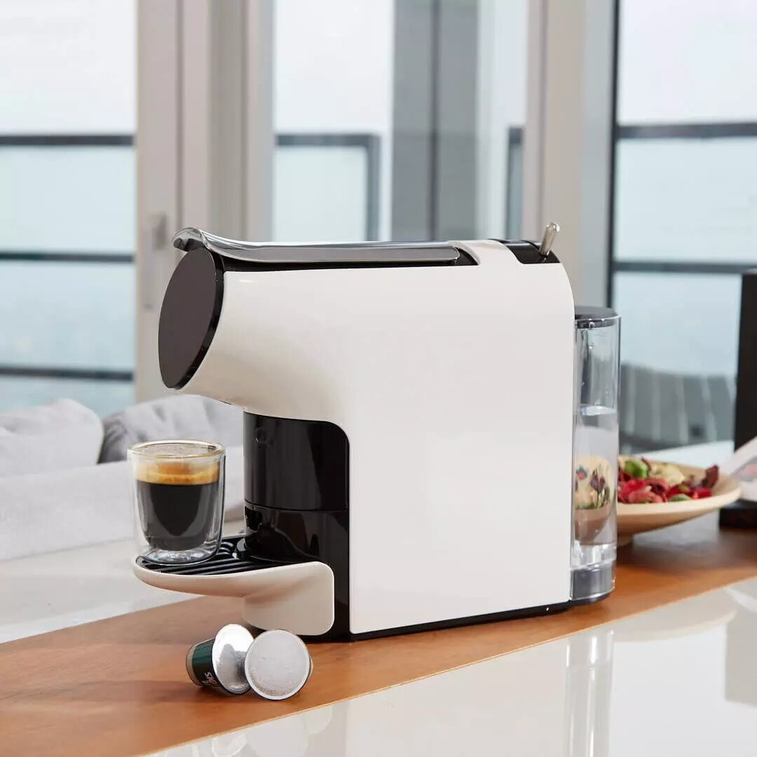 

SCISHARE S1103 Capsule Coffee Machine 220-240V 1200W Automatic Shut-down Fast Extraction-AU Plug