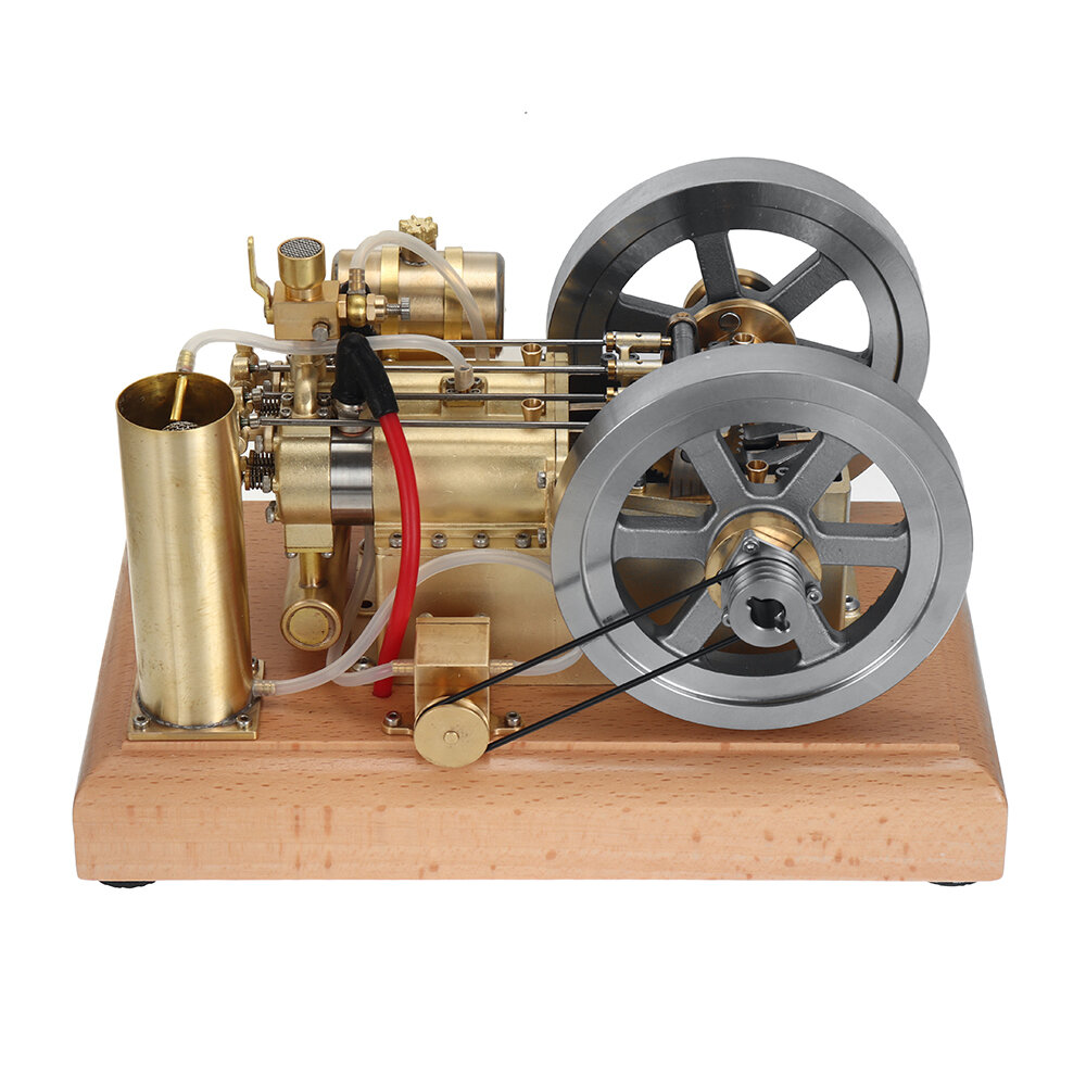 Imagen de Motor H76 de dos cilindros horizontales Modelo de motor Stirling de metal Ciencia y Descubrimiento Juguetes de Física