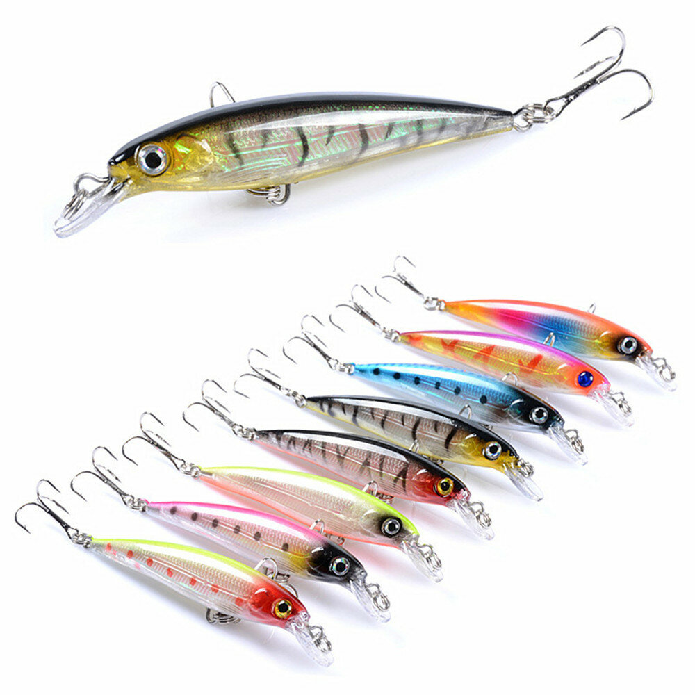 Rush Sale Fishing Tackle Retail High-Quality Fishing Lure 4.5mm 4g Crankbait Plastic Doubel Hooks For Pike and Bass Fish