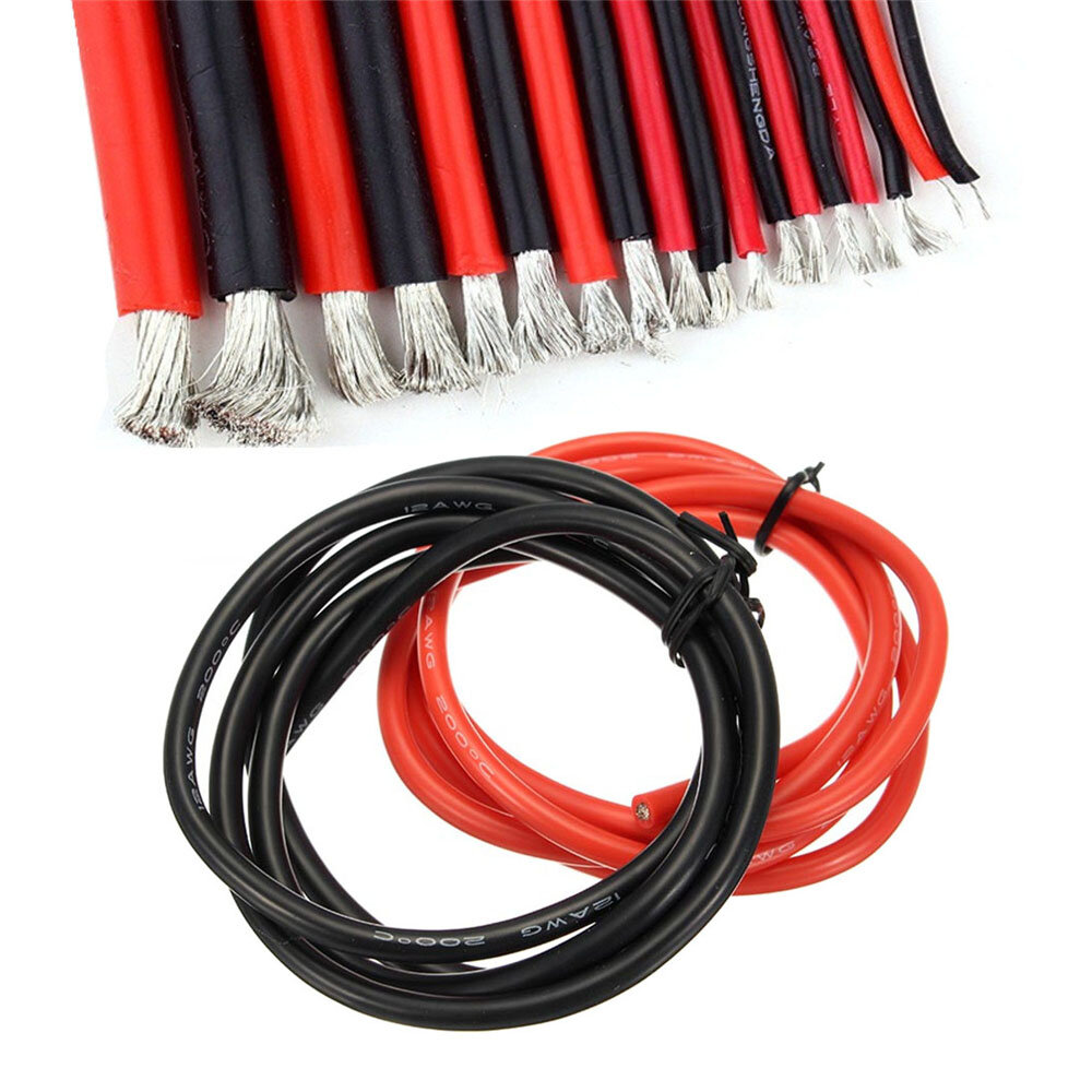 30/28/26/24/22/20/18/16/14/12/10 awg Flexible Stranded Silicone Cables Wire 20M 