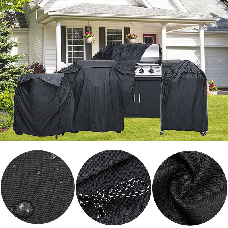 BBQ Grill Cover Outdoor Furniture Dust Proof Cover Waterproof Barbeque Grill Protector