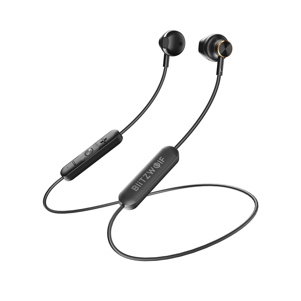 BlitzWolf® BW-BTS5 Drahtlose Ohrhörer Bluetooth 5.0 Kopfhörer HiFi Stereo AAC Magnetischer halber...