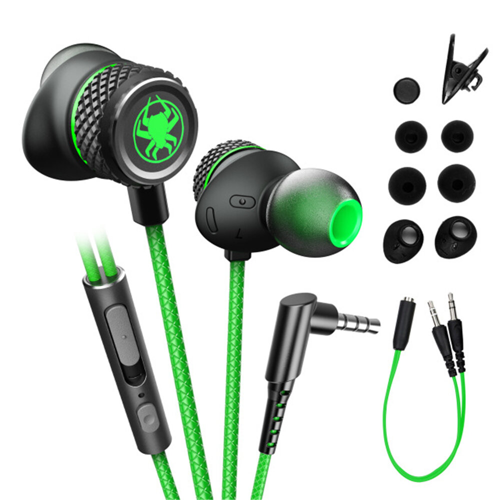 

PLEXTONE G15 Wired Earphone Stereo 10MM Dynamic Noise Reduction Earbuds 3.5MM In-Ear Gaming Headset with Mic