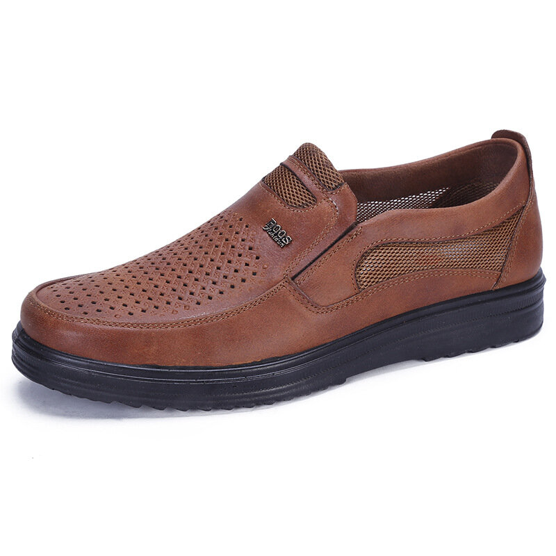 Men Breathable Hollow Out Soft Sole Casual Shoes