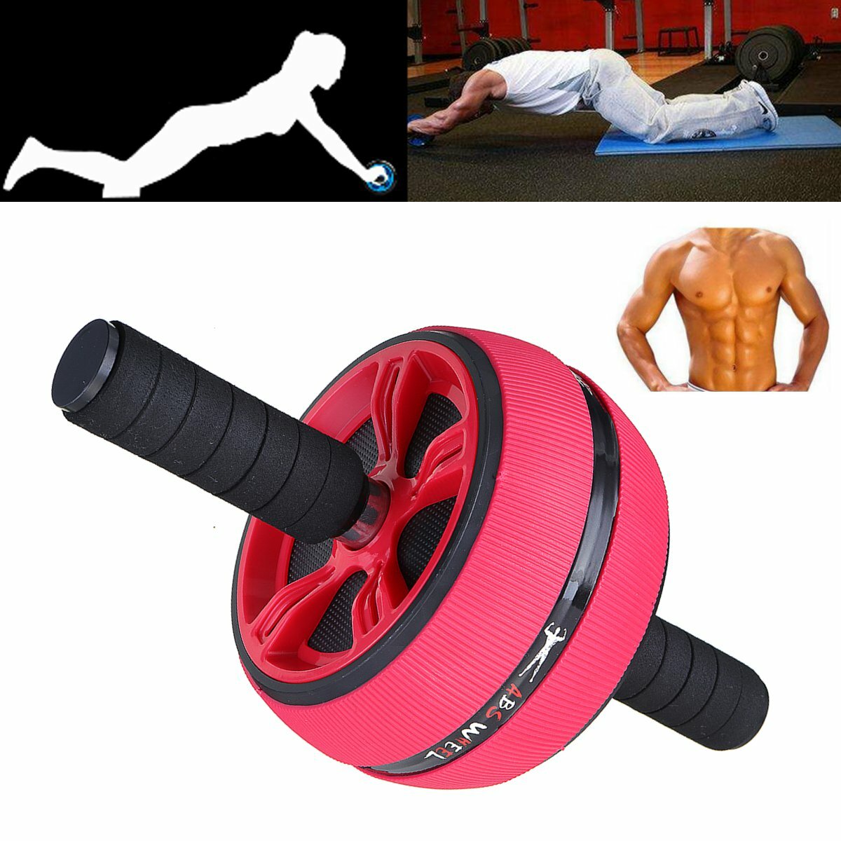 KALOAD Max Load 200-500KG Abdominal Wheel Roller Home Gym Waist Workout Fitness Tool