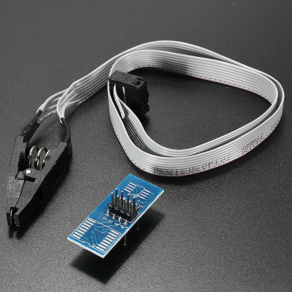 

SOP8 SOIC8 Test Clip Module With Cable For EEPROM 93CXX / 25CXX / 24CXX In Circuit Programming
