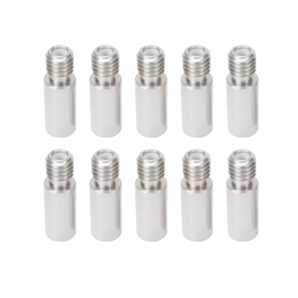 

SIMAX3D® 10Pcs 4mm to 2mm Throat with PTFE Tube Stainless Steel Hotend Nozzle Throat 1.75mm filament for 3D Printer