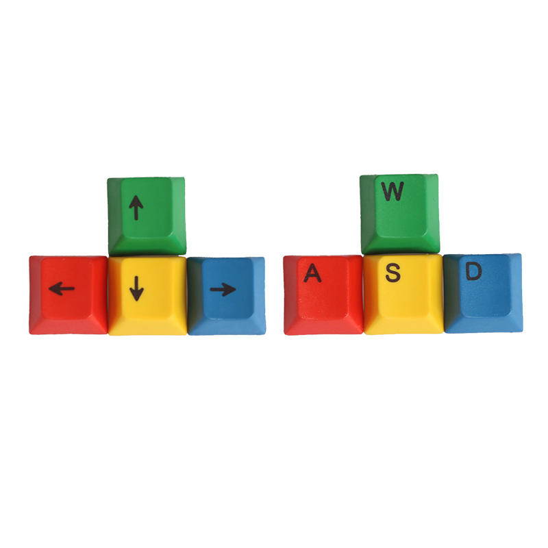 4Pcs a Set OEM Profile RGBY Color PBT Dyesub Keycaps WASD Arrow Key Keycap Set