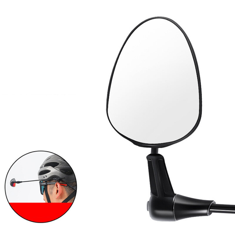 WEST BIKING Fietshelm Spiegels Mini Reflector Platte spiegel Multi-angle Verstelbare Outdoor Fietsui