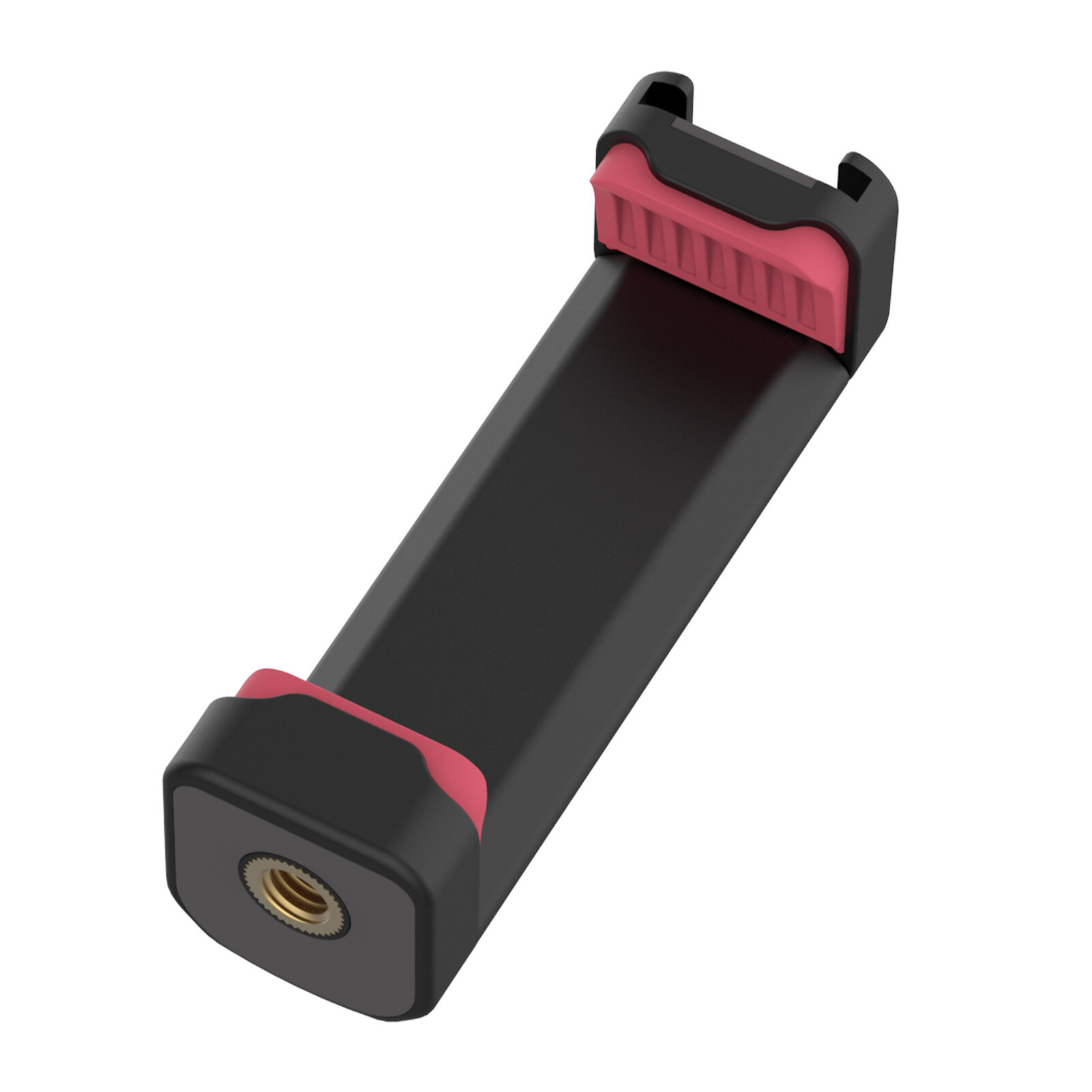 Ulanzi ST-19ミニvlogライブストリーミングスマートフォンクリップ調節可能な電話ホルダー、コールドシューマウント付き1/4インチネジ穴55-90mm用