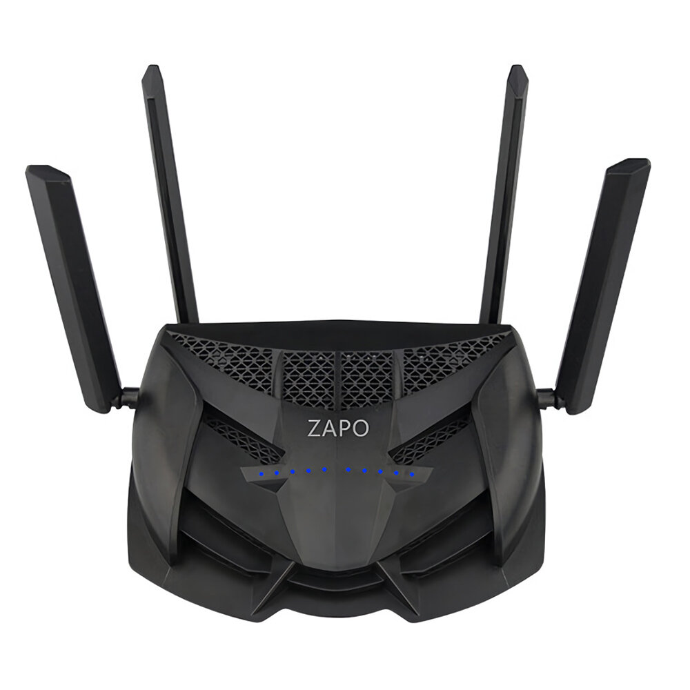 ZAPO Z-2600 Dual Band Wireless Router 2600Mbps 11AC Gaming Wifi Router with USB Port 4*Antenna